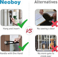Neobay Cat Door Latch with Stabilizer, Keeps Dogs Out of Litter Box