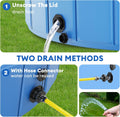 Foldable Dog Pool for Large Dogs, 91” Collapsible Hard-Side Dog Swimming Pool, Leakproof PVC Portable Pet Bath Tub & Kid
