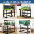 TOCRETOARE Fish Tank Stand 40 Gallon, Metal Aquarium Stand 36.5" L x 18.5" W*29.5”H, Double-Layer Storage Design, Suitab