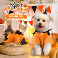Dog Halloween Sweater Soft Fleece Puppy Cat Fall Winter Clothes Cute Pumpkin Halloween Dog Costumes with Sleeves Funny D