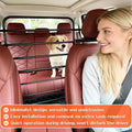 Liuceny Dog Car Barrier, Pet Barrier Follow The Seat Movement 42"–61" Width Adjustable SUV Dog Barrier for Back Seat,Vehicle Gate Heavy Duty, Ideal for Sedans SUVs Trucks MPVs (Metal)