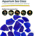 Galapagos (05131 Aquarium Sea Glass, Deep Sea Blue, 4lb Bag