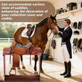 Extra-Large Wood Saddle Rack-Enhanced Height & Length with Reinforced Stability,Non-Abrasive Design,Heavy-Duty Saddle St