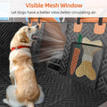 LEHNI Back Seat Extender for Dogs,Hard Bottom Car Seat Cover for Dogs with Mesh Window,Waterproof Backseat Pet Cover Hard Bottom-Dog Car Seat Cover for Back Seat Dog Hammock for Car/SUV