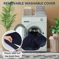 LIROCE Washable Dog Bed Cover Replacement, XL Wrap-Around Zipper Cover for Orthopedic Memory Faom Dog Bed (41x27x4 inches), Navy