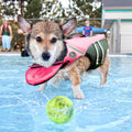 Mklhgty Dog Life Jacket, Reflective Dog Life Vest with Removable Neck Float High Buoyancy for Swimming and Boating, Rips