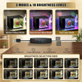 Vehipa Betta Fish Tank 1 Gal (3.7L), Acrylic Nano Aquarium Kit Black