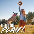 Nerf Dog Zone Flyer Dog Toy, Flying Disc, Lightweight, Durable and Water Resistant, Great for Beach and Pool, 10.5 inch 