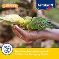 Sunseed Vita Prima Parakeet Food 2 lb - Grains Seeds Vegetables Fruits and Live Micro Organisms Delivering Wholesome Daily Nutrition and Foraging Variety Your Parakeet Deserves