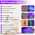 UV Light 395nm Blacklight Flashlight: Vansky 12 LED Black Light Mini Pet Urine Detection for Invisible Dog/Cat Dried Urine Stains on Carpet, Scorpion Finder, Resin Curing