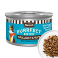 Merrick Purrfect Bistro Wild-Caught Cod, Spinach and Wild Rice Recipe Grilled Natural Wet Cat Food in Gravy, Delicious Premium High Protein Cat Food - (Pack of 24) 3 oz. Cans