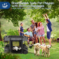 ROMANTIC BEAR Dog Playpen,Foldable Pet Puppy Cat Playpen,M(31"x23"x21")