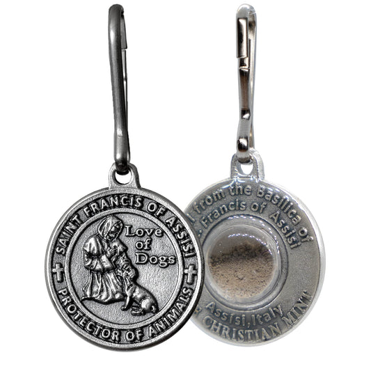 The Christian Mint, LLC St. Francis of Assisi Pet Medal with Capsule of Assisi Soil