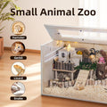 Hamster Cage Chewproof, 32" Wooden Guinea Pig Cage for Small Animals, Openable Top with Easy View Acrylic Panels for Ham
