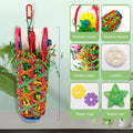 Kyouki Parakeets Toys, 2 PCS Bird Chewing Toys – Perfect for Cockatoos, Conures, Love Birds, Small & Medium Parrots, Fun Foraging & Tearing Bird Cage Accessories (Seeking Food Basket)