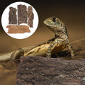 SEWACC 4pcs Natural Cork Bark Bits Reptile Bark Bedding Flat Cork Bedding Terrariums Substrate for Snake Spiders Bearded