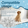 Ysoritha Puppy Potty Pad Wall Holder Clips, 15 Pcs Dog Pee Pad Wall Holder Prevents Male Dog Leg-Lifting & Floor Mess, Strong Adhesive Training Pad Sticky Holders for Indoor (Clear-15 pcs)