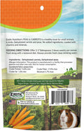 Exotic Nutrition Peas & Carrots 8 oz. - Healthy Natural Mixed Dried Vegetable Treat - for Rabbits, Guinea Pigs, Hamsters