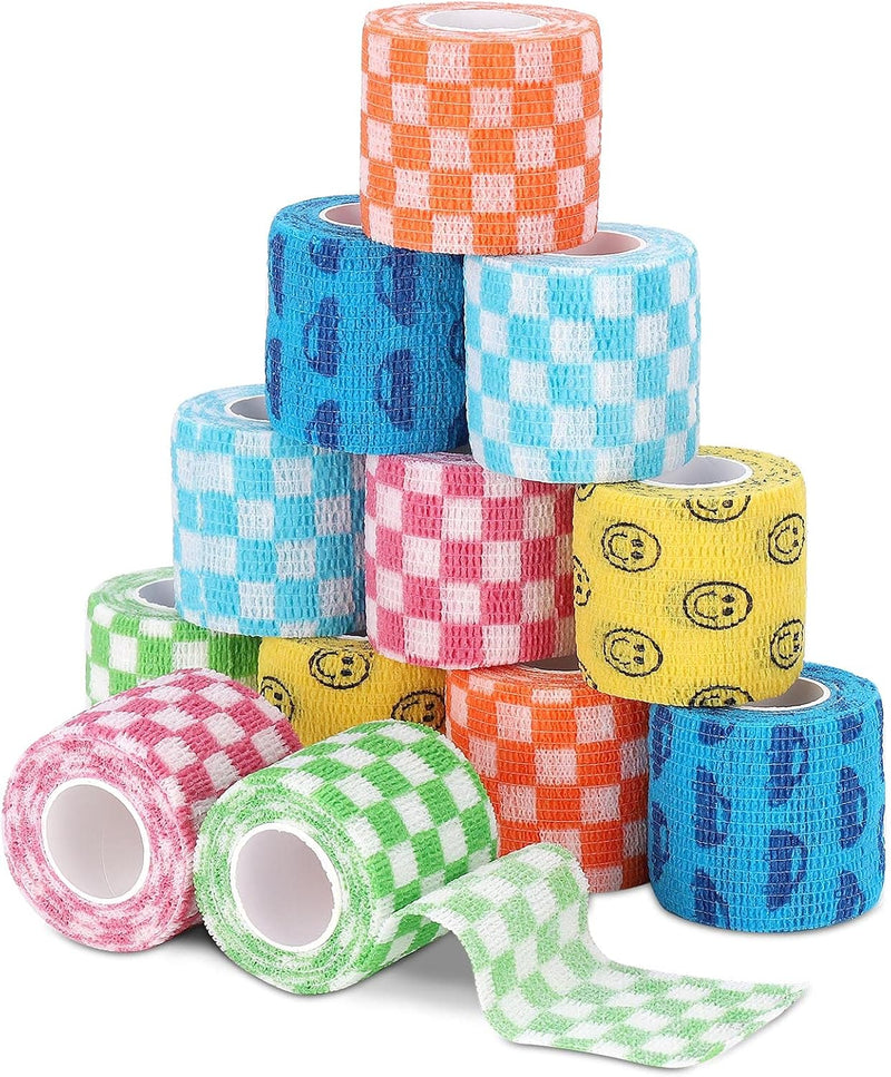 Vet Wrap Self Adhering Bandage Wrap Cohesive Bandage Multi-Function Wrap Tape for Dogs Cats Horses Birds Animals Non-Wov