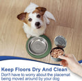 Arespark Pet Silicone Food Mat, 6in x 6in Set of 2 Nonslip Waterproof Feeding Bowl Mat with Raised Edges for Food and Wa