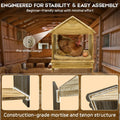 Gold Standard Chicken Nesting Box for Laying Eggs, 3 Pack Wooden Nesting Box for Chickens, Farm House Series Laying Boxe