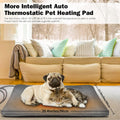 PETNF Outdoor Heated Pet Bed with Waterproof Cover,Pet Heating Pads for Dog,Soft Electric Blanket Auto Temperature Contr