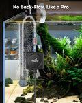 Pawfly Nano Silent Aquarium Air Pump, Mini Bubbler with Accessories, 1.3 W Portable Oxygen Aerator for 1-15 Gallon Fish 