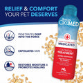 TropiClean OxyMed Medicated Dog Shampoo and Conditioner Set, 2 Pack
