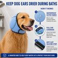 HOFI Dog Ear Cover for Bath: Waterproof Ear Protection to Keep Dog Ears Dry