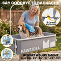 PAWZIDEA 2-in-1 Dog Bathtub & Grooming Table 43" for Medium to Large Dogs