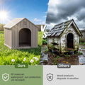 Fancyango Large Dog House for Medium to Large Dogs – Sturdy Waterproof Doghouse for Indoor/Outdoor Use with Air Vents an