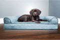 Furhaven Orthopedic Dog Bed for Medium/Small Dogs w/ Removable Bolsters & Washable Cover, For Dogs Up to 35 lbs - Plush 