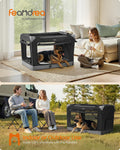 Feandrea Collapsible Dog Crate, Portable Pet Travel Crate, 42 Inches