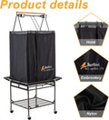 Perfitel Bird Cage Cover(Black) Good Night Birdcage Cover Black-Out Birdcage Cover Durable Breathable Washable Material… (61 inch)
