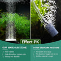 hygger Mini Aquarium Air Stone,Small Bubble Stone Fish Tank Oxygen Stone Ultra Silent Deep Dissolving Oxygen Diffuser Ki