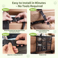Wrenox Dog Car Barrier, Dog Barrier for SUV, Reinforced Double-Layer Mesh, Adjustable Top & Bottom Straps, 3 Zipper Storage Pockets, Easy to Install, Also Fits Double-Cab Trucks & Select Sedans