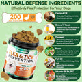 Carmelie Flea and Tick Prevention for Dogs Chewables 200 Ct, Vet Formulated