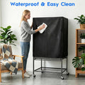 LWFCOEE Bird Cage Cover, 33”L×23”W×41”H Large Birdcage Covers for Night, Waterproof Heavy Duty Cage Covers for Parrot Pa