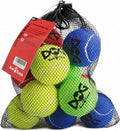 INSUM Tennis Balls for Dogs - 12 Pack 2.5'' Durable Non-Toxic Outdoor Dog Toys Balls with Mesh Bag, SGS Certified, Colorful Fetch Toys, Medium Large Breeds (Non Squeaky)