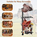 Sidasu Saddle Rack Wall Mount 4 Tier, Heavy Duty Horse Tack Storage