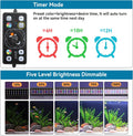 hygger 0.5-3 Gallon Small Aquarium LED Light for Fish Tank Full Spectrum Lighting with 24/7 Day-Night Cycle & Auto On/Of