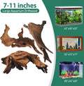 WDEFUN 3 PCS Natural Driftwood for Aquarium Decor Fish Tank Decorations