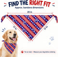 9 Pack Holiday Dog Bandanas, Seasonal Pet Scarves for Medium Large Dogs