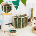 Unicorn Catcher Wooden Guinea Pig Hay Feeder, Large Hanging Rabbit Rack
