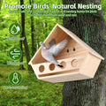 Dove Bird House for Outside, Wooden Mourning Dove Nesting Box