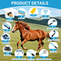 Horse Grooming Kit, 14-in-1 Professional Horse Brush Supplies Set for Grooming & Care, with Horse Brushes, Curry Comb, H