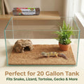 Reptile Carpet 30"x12" 2 PCS Coconut Fiber Mat for 20 Gallon Reptile Tank,Tortoise Habitat Bedding Liner for Snake,Turtl