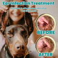 MEDUWEDU Dog Ear Cleaner, Dog Ear Care Liquid, Dog and Cat Ear Cleaner to Eliminates Ear Odour, Dirt and Debris Pet Ear 