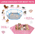 Preboun 4 Pcs 47" Guinea Playpen Pad Reusable Dog Liner, Colorful, Star
