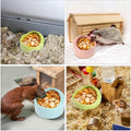 3 Pack Ceramic Hamster Food Bowl, Splash-Proof, Tip-Proof, Chew-Resistant, Easy to Clean Small Animal Bowl for Hamster/G